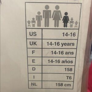 Unisex Size Chart Poster